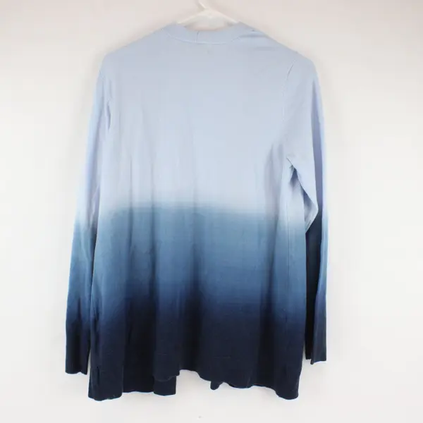 Style & Co Blue Ombre Open Front Cardigan Womens Medium