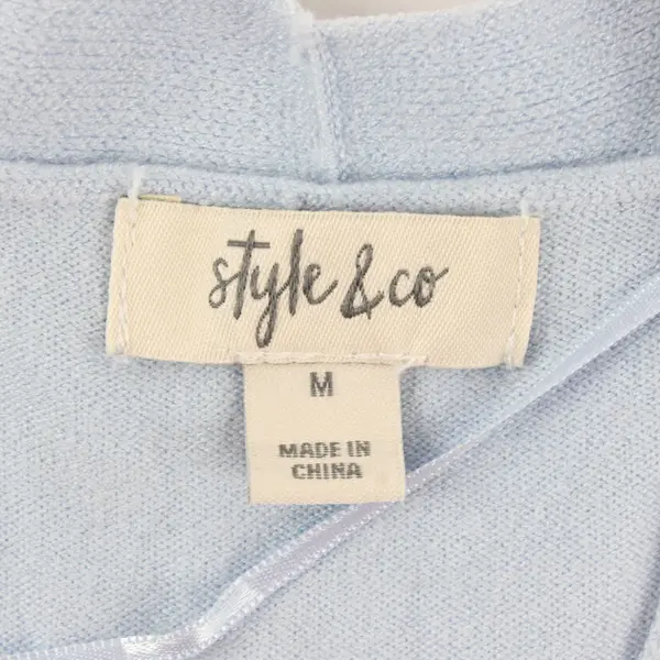 Style & Co Blue Ombre Open Front Cardigan Womens Medium