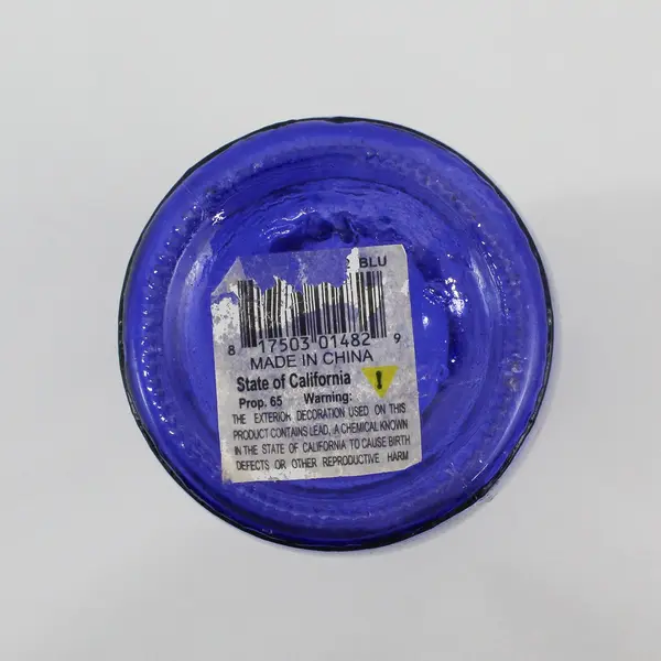 9 Inch Cobalt Blue Glass Flower Vase