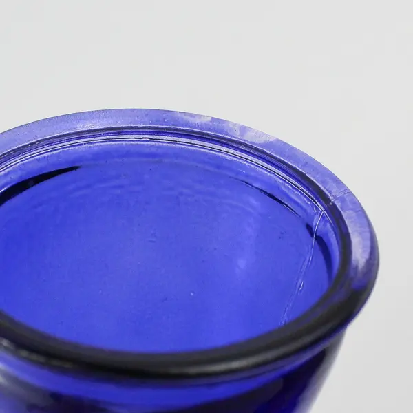 9 Inch Cobalt Blue Glass Flower Vase