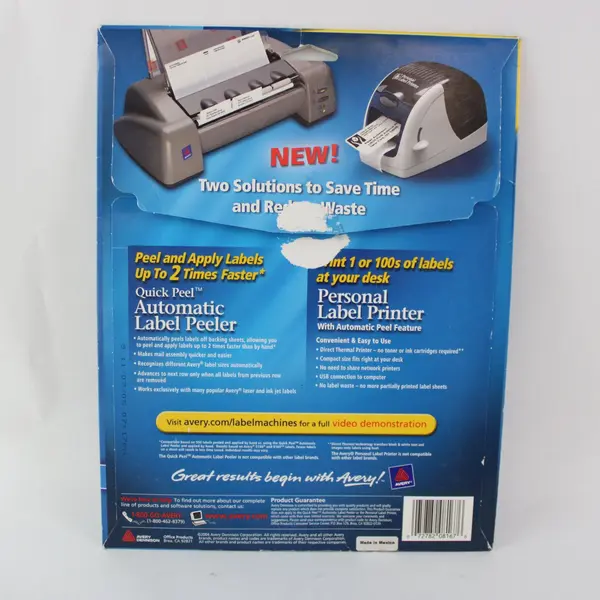 Avery 8167 White Mailing Labels 1/2 x 1 3/4 2000 Labels