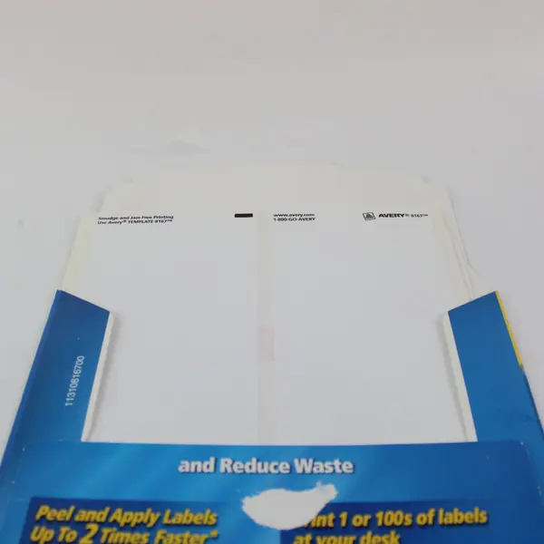 Avery 8167 White Mailing Labels 1/2 x 1 3/4 2000 Labels