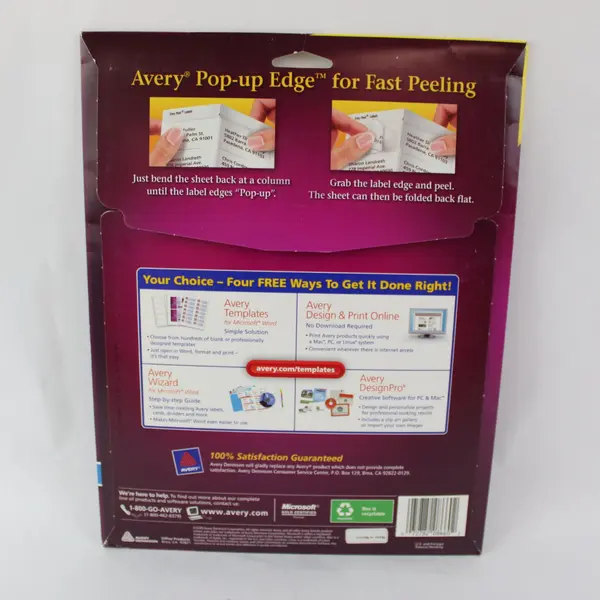 Avery 8660 (690 Count) Clear Easy Peel Address Labels 1" x 2-5/8"  