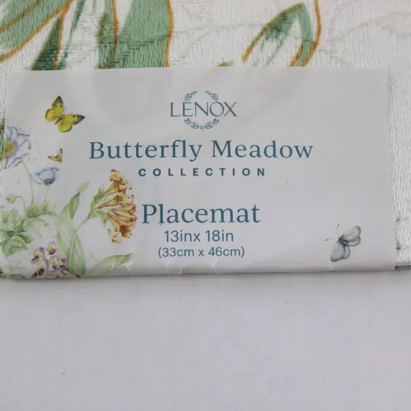 Lenox Butterfly Meadow 6 Ct 13x18 Floral Butterfly Placemats