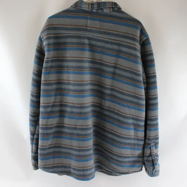 Voyager Mens 2XL Gray Southwest Fleece Snap Jacket