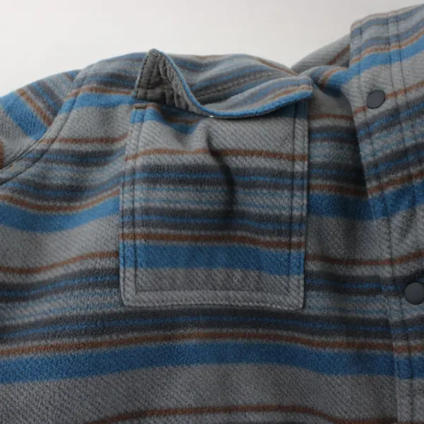 Voyager Mens 2XL Gray Southwest Fleece Snap Jacket