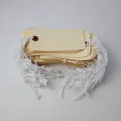 Blank Manila Shipping Tags Pre-Strung 3x6 in