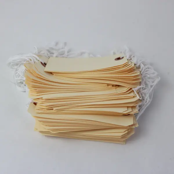 Blank Manila Shipping Tags Pre-Strung 3x6 in