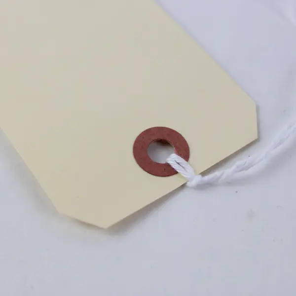 Blank Manila Shipping Tags Pre-Strung 3x6 in
