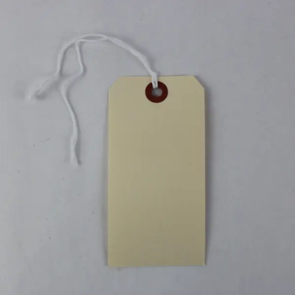 Blank Manila Shipping Tags Pre-Strung 3x6 in