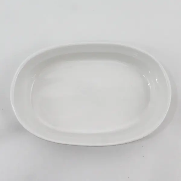 Corning Ware French White Stoneware 15 oz (444 mL) Oval Casserole Dish Bowl