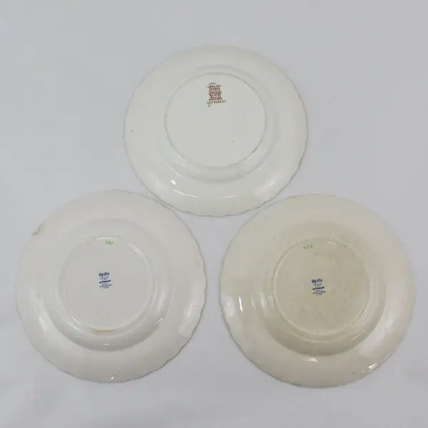 3 Spode Buttercup Salad Plates 7.5" w/Newer and Older Back Stamps