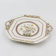 Spode Buttercup Square Cake Plate With Handles
