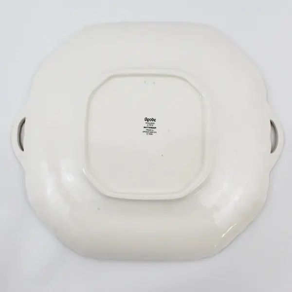 Spode Buttercup Square Cake Plate With Handles