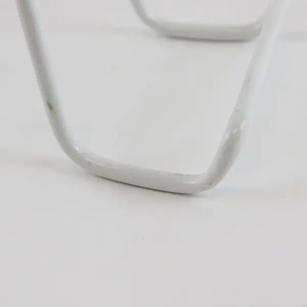 White Wire Plate Lid Rack Organizer Stand Kitchen Dish Storage Holder Used