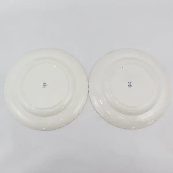 2 Spode Buttercup Dinner Plates 10.25" Back Stamp