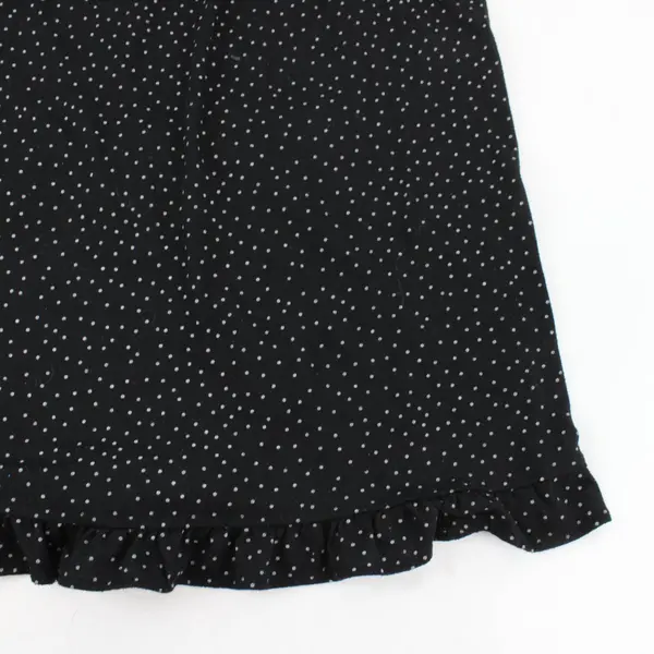 Secret Treasures Short Sleeve Sleepwear Dress Black White Polka Dot L(12-14)