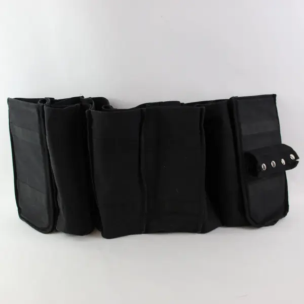 Black Canvas Trunk Closet Organizer 7 Compartment Storage