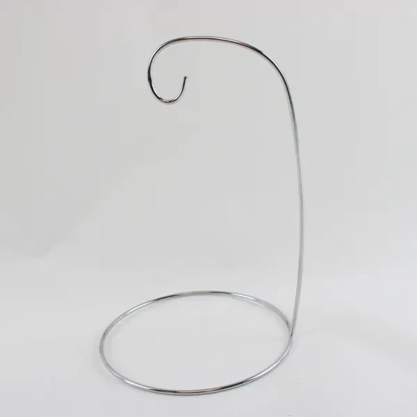 Lot of 5 Chrome Wire Ornament Display Stands Holders 9in