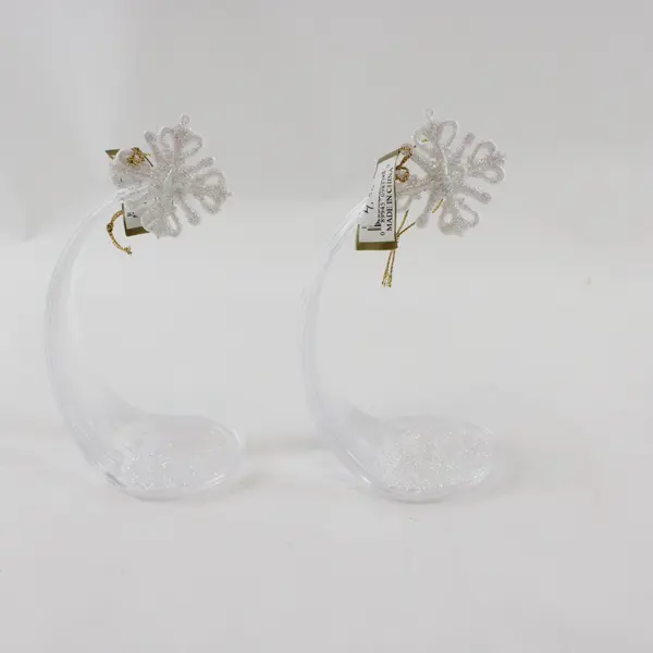 Roman Inc Pearlescent Angel Christmas Ornament Set of 2