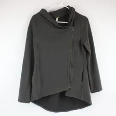 My Beloved Women's Gray Side Zip Up Sweater Size Large With Pockets