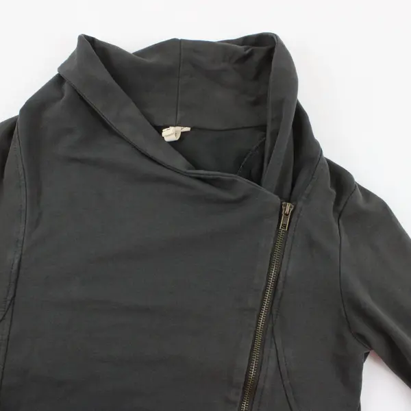My Beloved Women's Gray Side Zip Up Sweater Size Large With Pockets