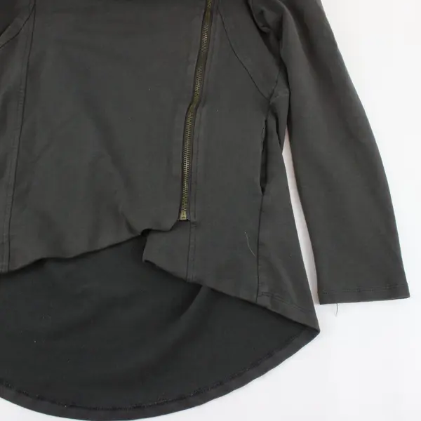 My Beloved Women's Gray Side Zip Up Sweater Size Large With Pockets