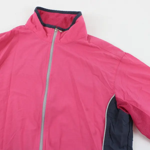 Solumbra Pink and Gray Vented Zip-Up Track Jacket Women's XS