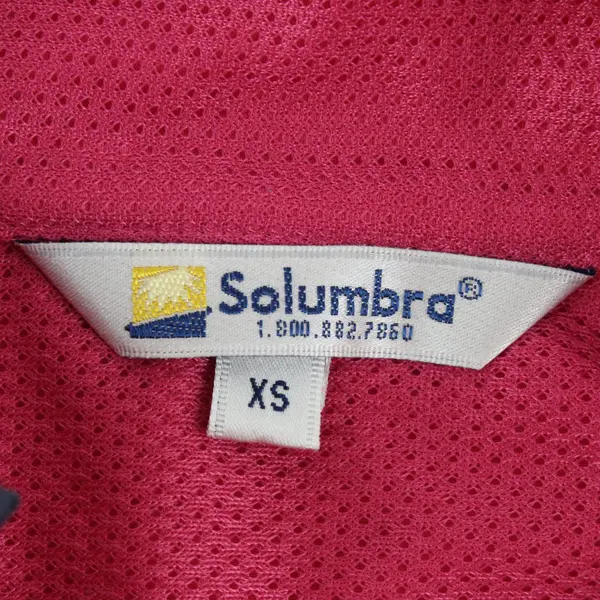 Solumbra Pink and Gray Vented Zip-Up Track Jacket Women's XS