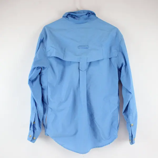 ExOfficio Women's M Blue Long Sleeve Button-Down Outdoor Fishing Vented