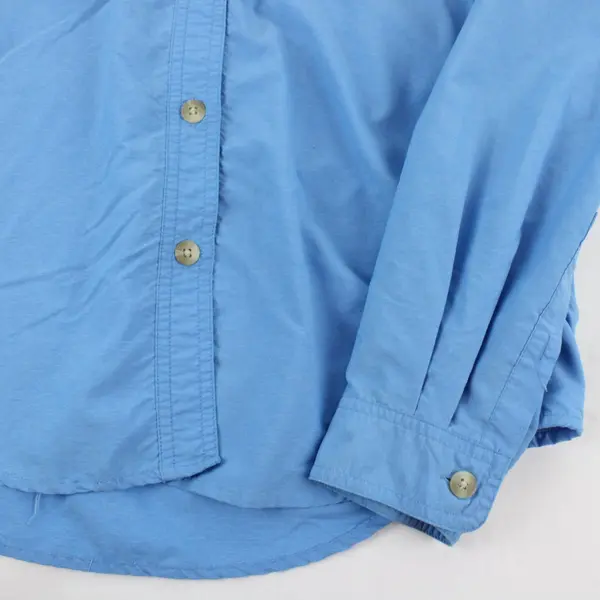 ExOfficio Women's M Blue Long Sleeve Button-Down Outdoor Fishing Vented