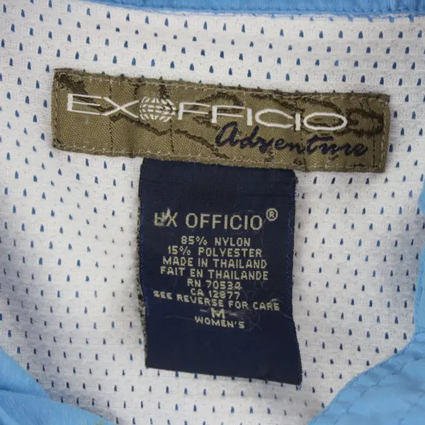 ExOfficio Women's M Blue Long Sleeve Button-Down Outdoor Fishing Vented