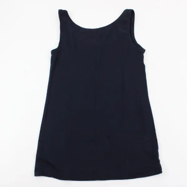 Ann Taylor LOFT M Women Navy Blue Round Neck Sleeveless Camisole Tank Top Cotton