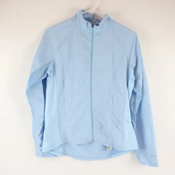 Solumbra 7860 Light Blue Vented Zip Track Jacket Women's Small