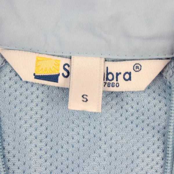 Solumbra 7860 Light Blue Vented Zip Track Jacket Women's Small