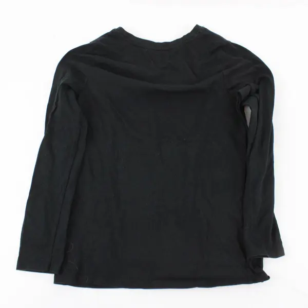 Cat & Jack Girl's Black Long-Sleeve Rainbow Shirt Glittery Accents, Size M (7/8)