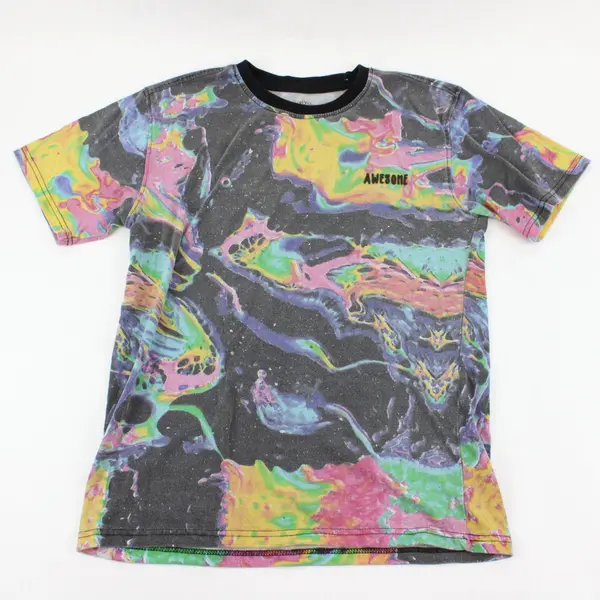 NY 1994 Sovereign State Girls Youth Rainbow Tie-Dye T-Shirt XL (18) 3D AWESOME