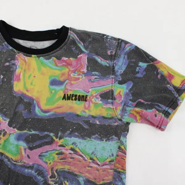 NY 1994 Sovereign State Girls Youth Rainbow Tie-Dye T-Shirt XL (18) 3D AWESOME