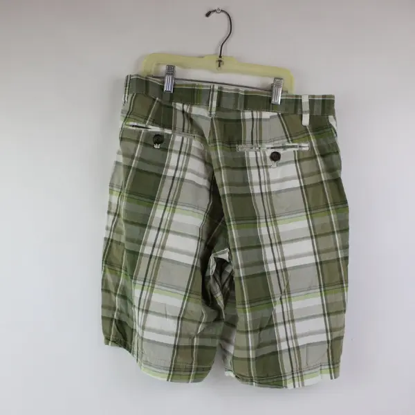 Gap Men's Size 30 Green White Plaid Casual Shorts