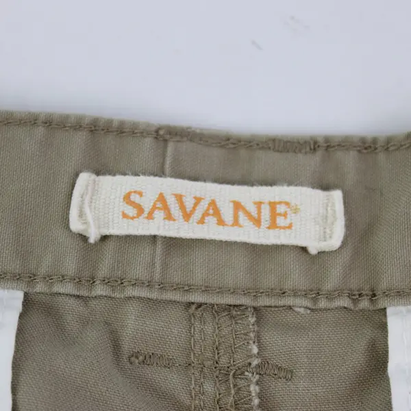 Savane Men's Beige Cargo Shorts Size 36 FLAWED