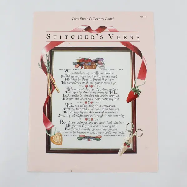 Vintage Lot 2 Cross-Stitch Leaflets Stoney Creek Mother Stitcher's Verse