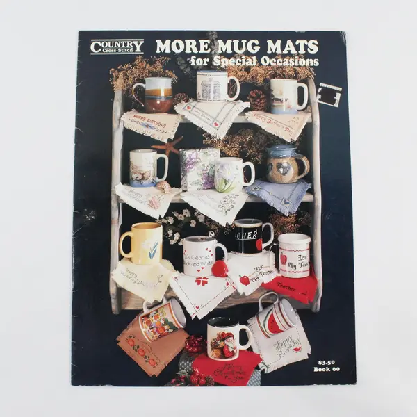 Lot of 3 Vintage Cross-Stitch Pattern Leaflets Summit Bette Ashley Country