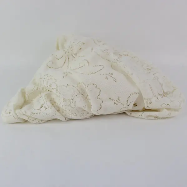 Lot of 3 Red Off-White Crochet Lace Tablecloths DIY Fabric Upcycling FLAWED