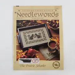 Vintage Counted Cross Stitch Needlewords Magazine Fall 1988 Issue Good
