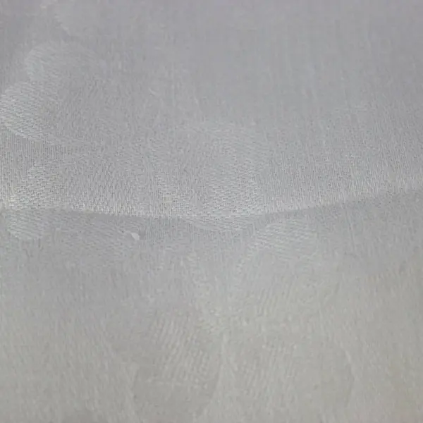 White Shamrock Clover Damask Rectangular Tablecloth 48"x64"
