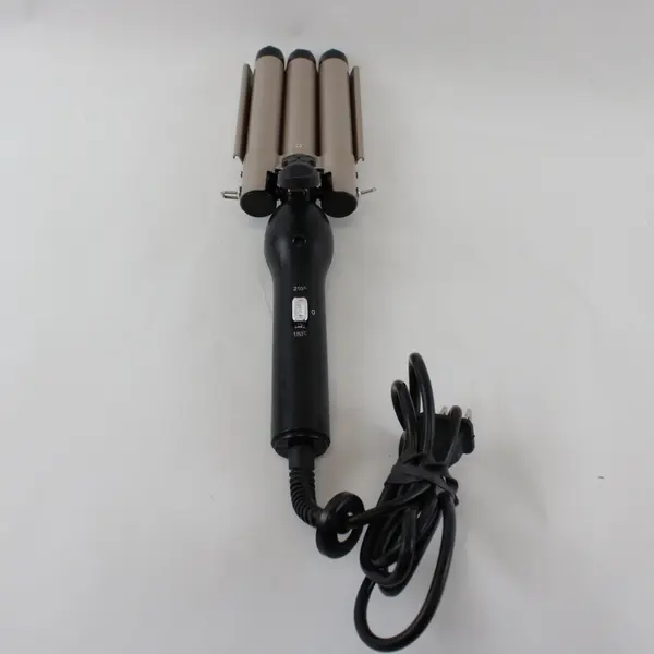 Black Champagne Gold 3-Barrel Hair Waver Wave Styler