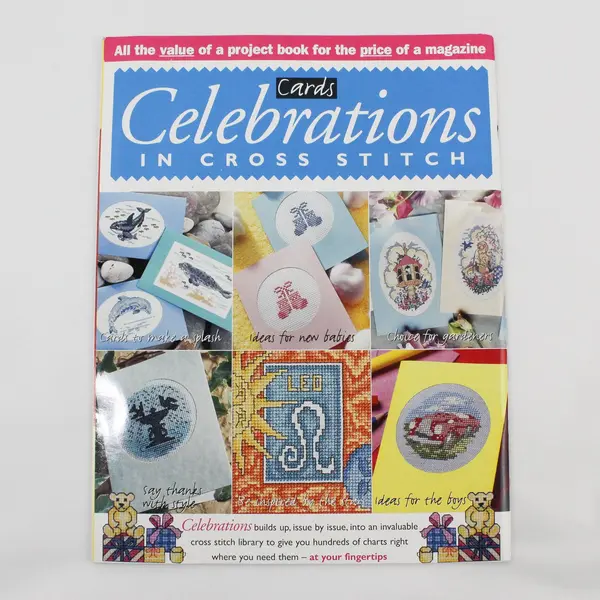 Vintage UK Celebrations in Cross Stitch Magazine Cards Part 32 Sept/Oct 2000 