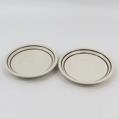 Set of 2 Johnson Brothers Table Plus Sandlewood Saucers