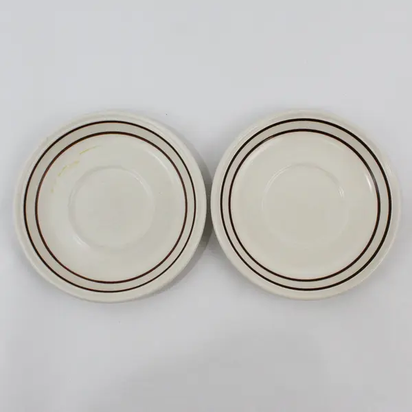 Set of 2 Johnson Brothers Table Plus Sandlewood Saucers