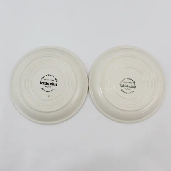 Set of 2 Johnson Brothers Table Plus Sandlewood Saucers
